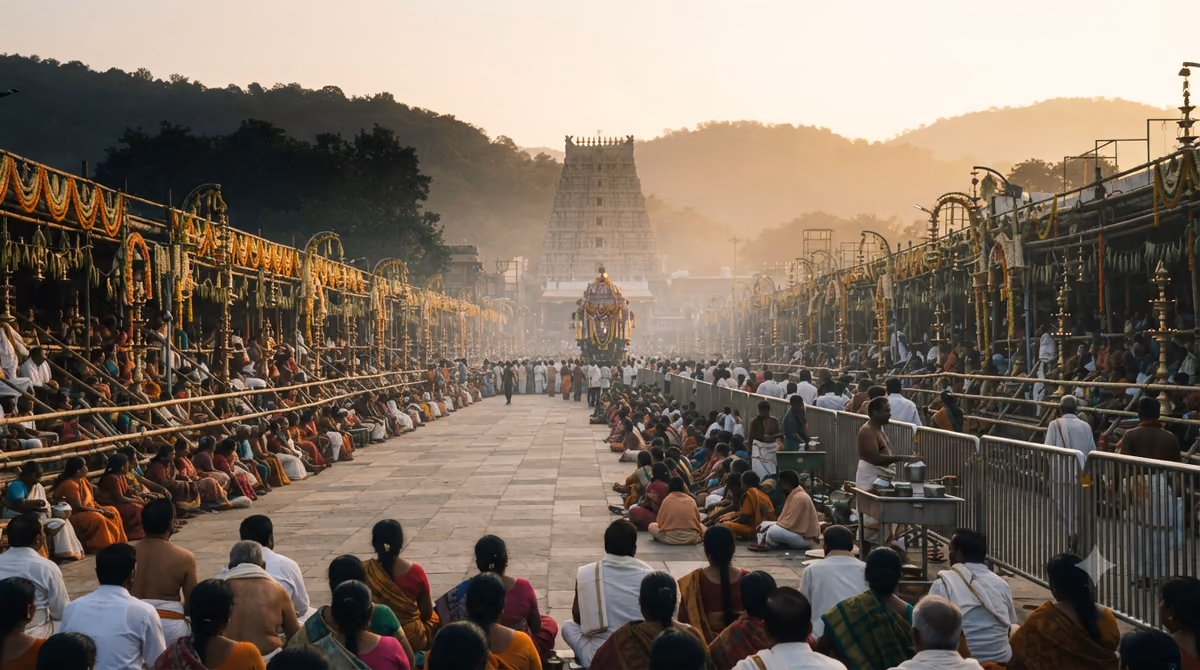 Tirumala Events in February 2025 Ratha Saptami procession scene