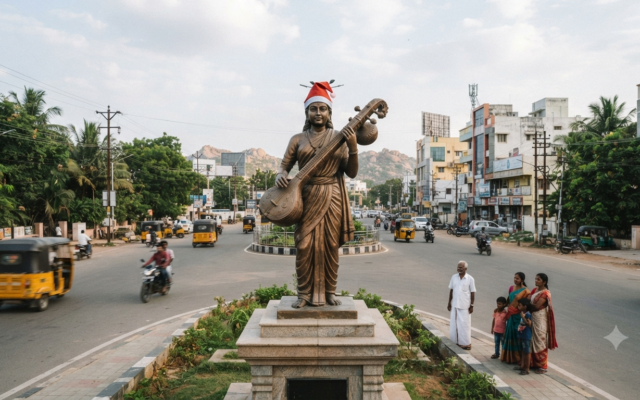 Santa Cap on Annamacharya Statue: What Police Found