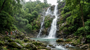 Waterfalls near Tirupati Temple: Talakona falls cascading through Sri Venkateswara National Park forest