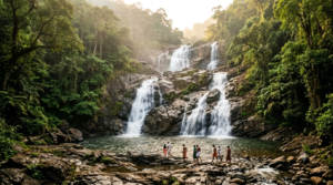 Malwadi Gundam Waterfalls near Kapila Theertham, Tirupati
