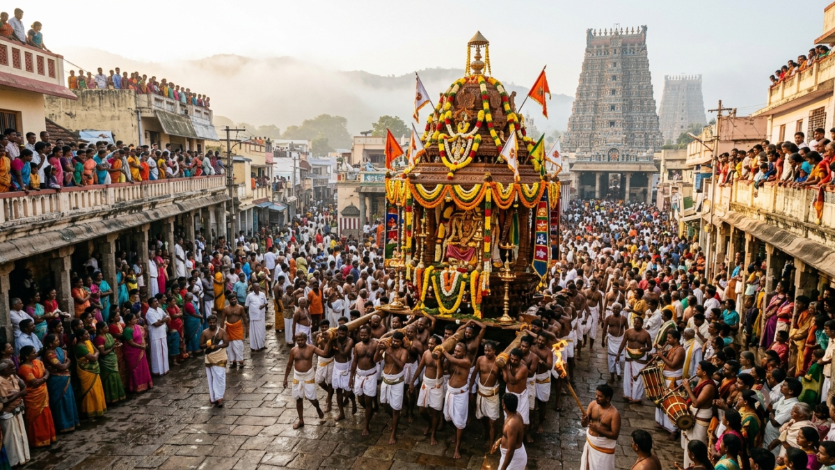 Tirumala Ratha Saptami darshan vahana procession on the Mada streets