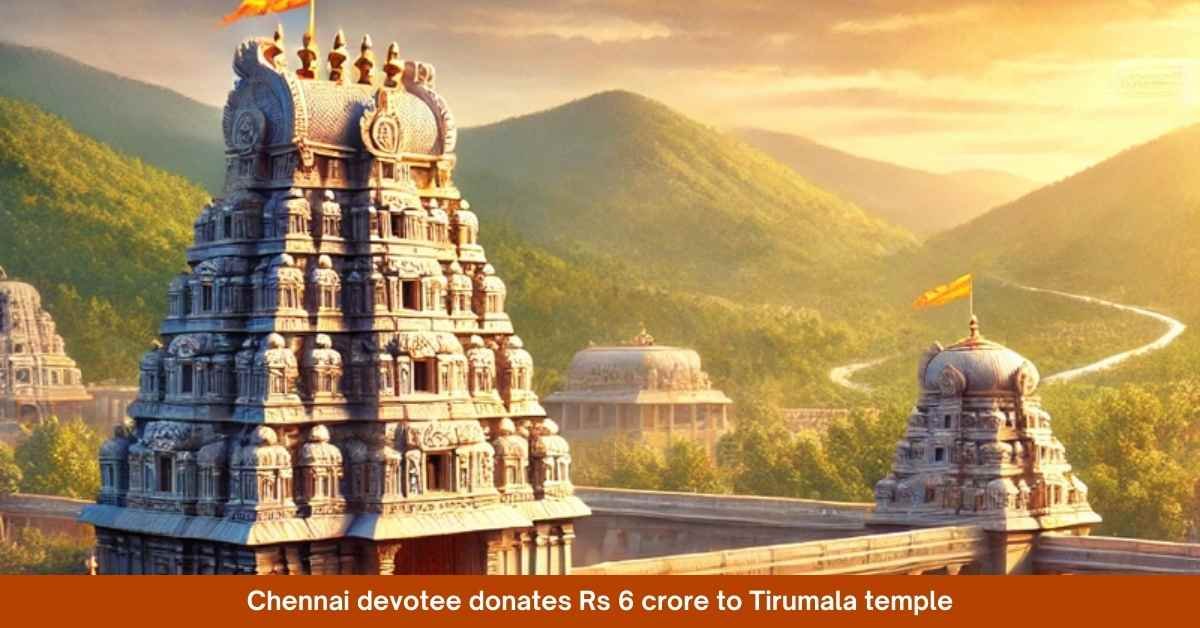 Chennai Devotee Donates Rs 6 Crore to Tirumala Temple