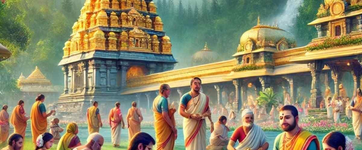 Devotees participating in Tirumala Srivari Seva Darshan