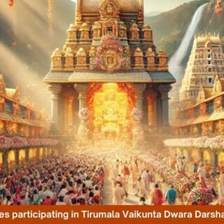 Devotees participating in Tirumala Vaikunta Dwara Darshan 2025