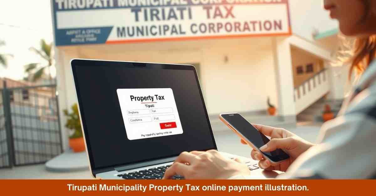 Tirupati Municipality Property Tax online payment illustration