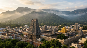 Tirumala temple exterior, illustrating a TTD non-Hindu employees policy explainer