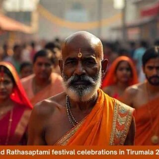Grand Rathasaptami festival celebrations in Tirumala 2025 with Lord Venkateswara’s chariot procession.
