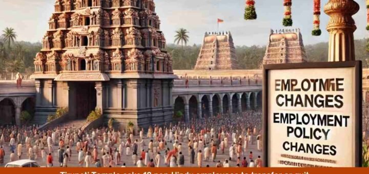 Tirupati Temple asks 18 non-Hindu employees to transfer or quit