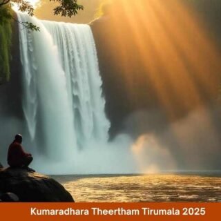 Devotees trekking to Kumaradhara Theertham during Mukkoti 2025