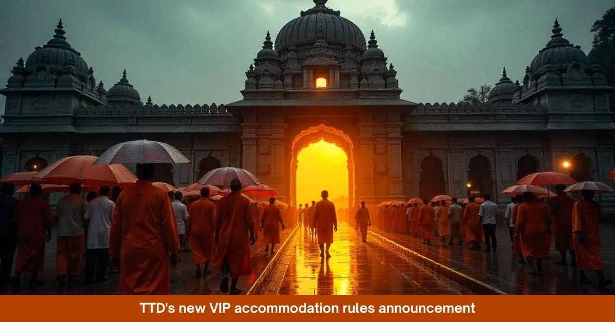 TTD Implements New Rules for VIP Accommodation Allocation in Tirumala