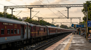 Charlapalli to Tirupati train — SCR weekly express at the platform