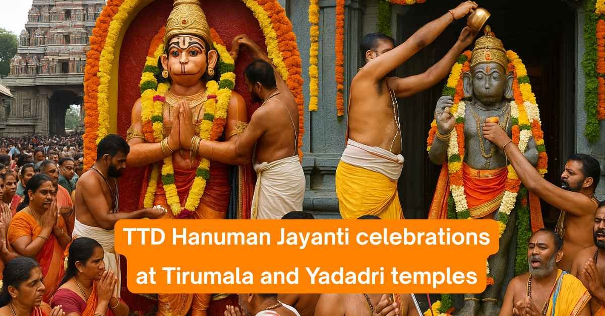 Hanuman Jayanti Celebrations by TTD in Tirumala and Yadadri Temple
