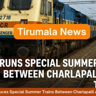 Special train between Charlapalli and Tirupati