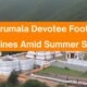 Sparse crowd at Tirumala temple during summer 2025