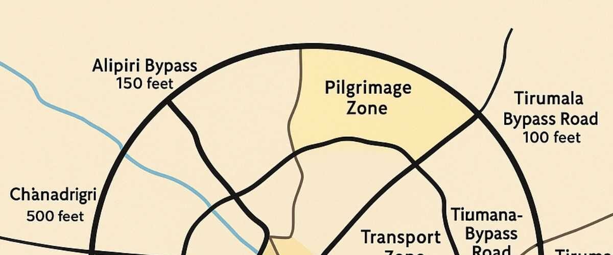 Tirupati TUDA master plan roads connecting zones