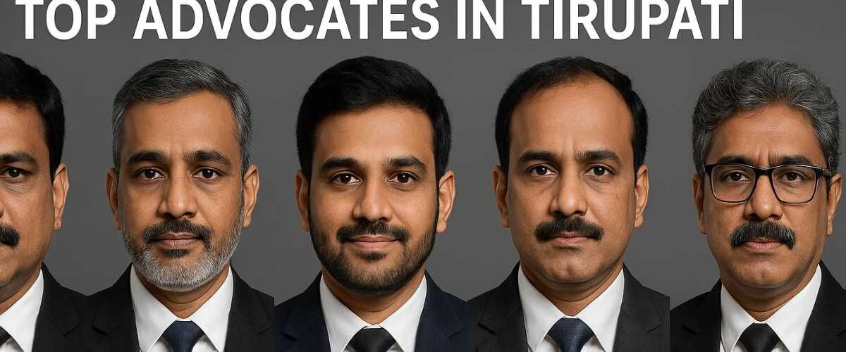 Leading advocates in Tirupati with names and portraits