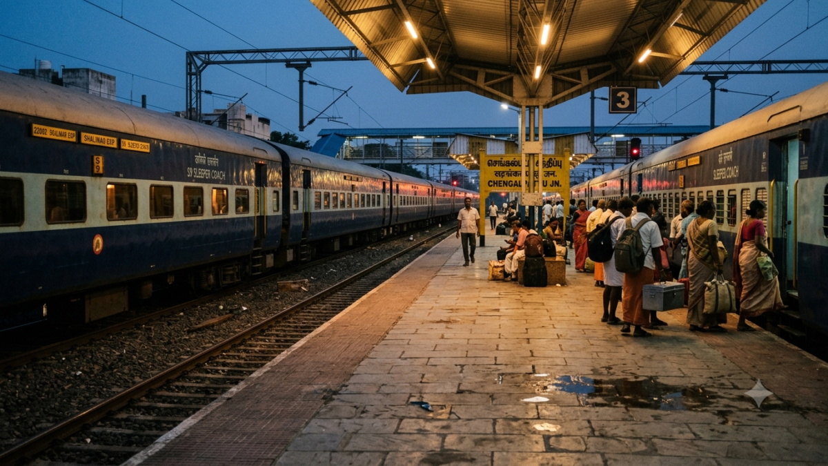Karimnagar to Tirupati train 12762 route map with stops at Warangal, Vijayawada and Renigunta