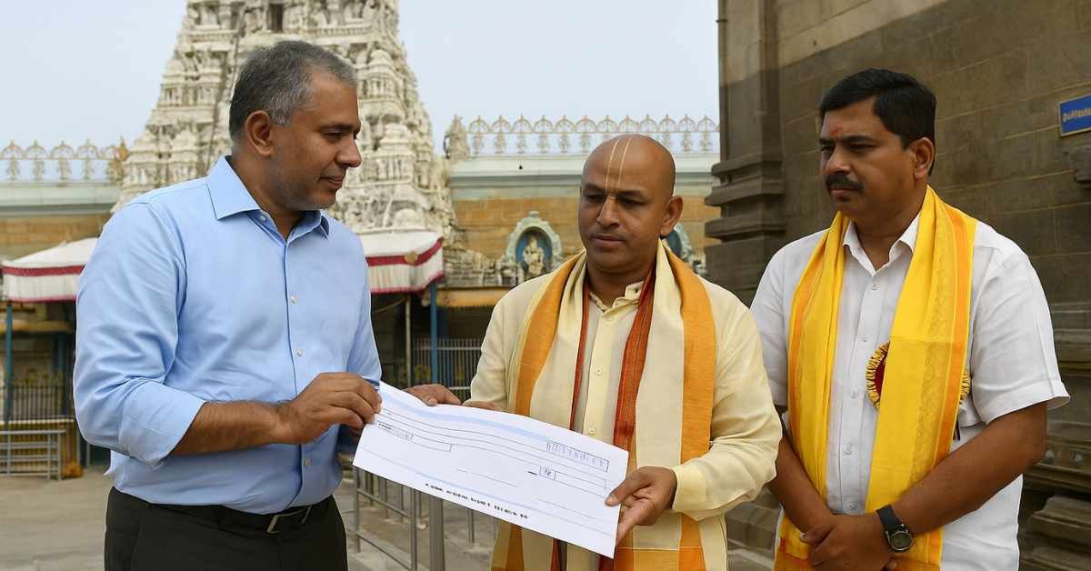 Google VP Chandrasekhar donates to Tirupati SV Pranadana Trust