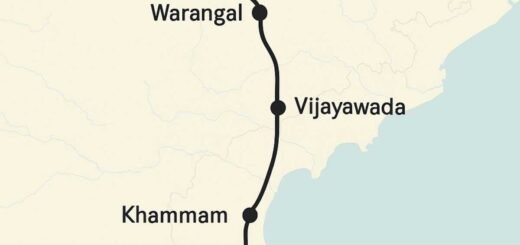 Karimnagar to Tirupati train route map with stations