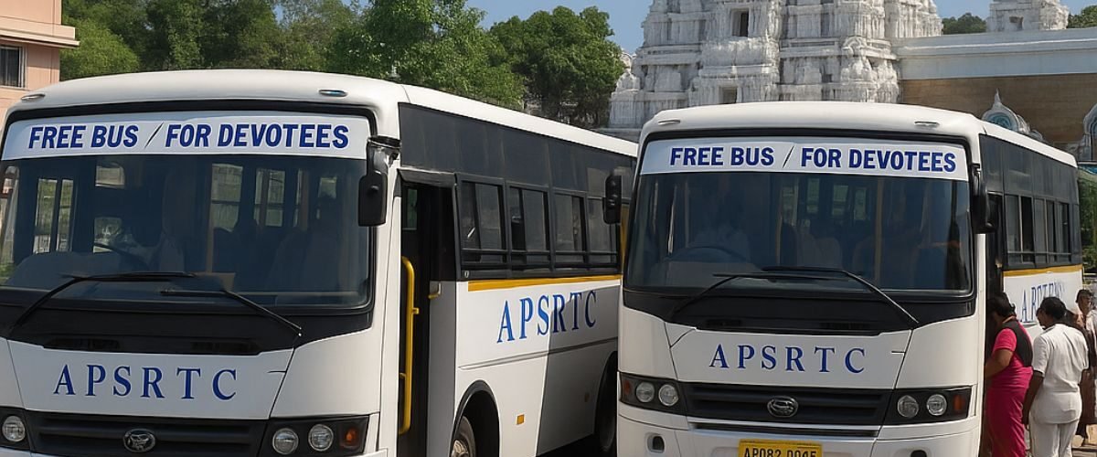 APSRTC free bus service for devotees at Tirumala temple area