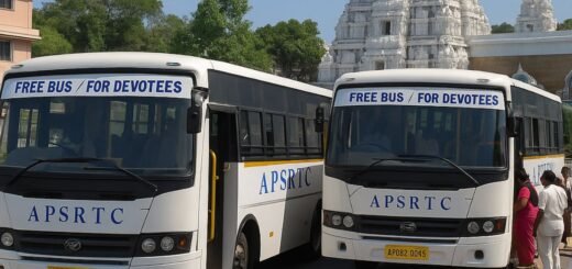 APSRTC free bus service for devotees at Tirumala temple area