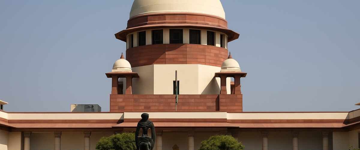 Supreme Court building as bench dismisses Tirupati milk plea