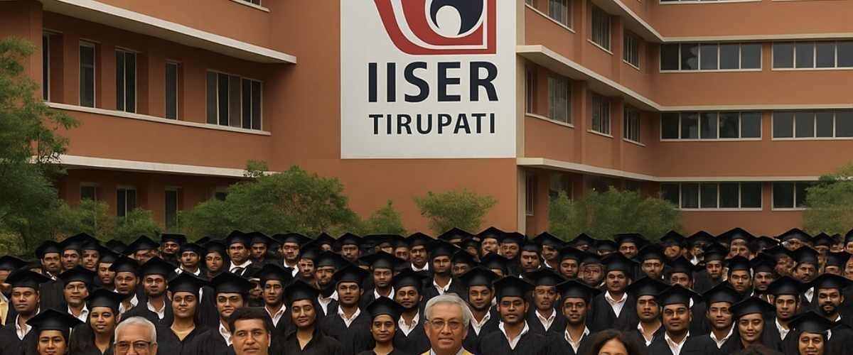 IISER Tirupati 6th Convocation ceremony with students in graduation robes