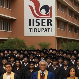 IISER Tirupati 6th Convocation ceremony with students in graduation robes