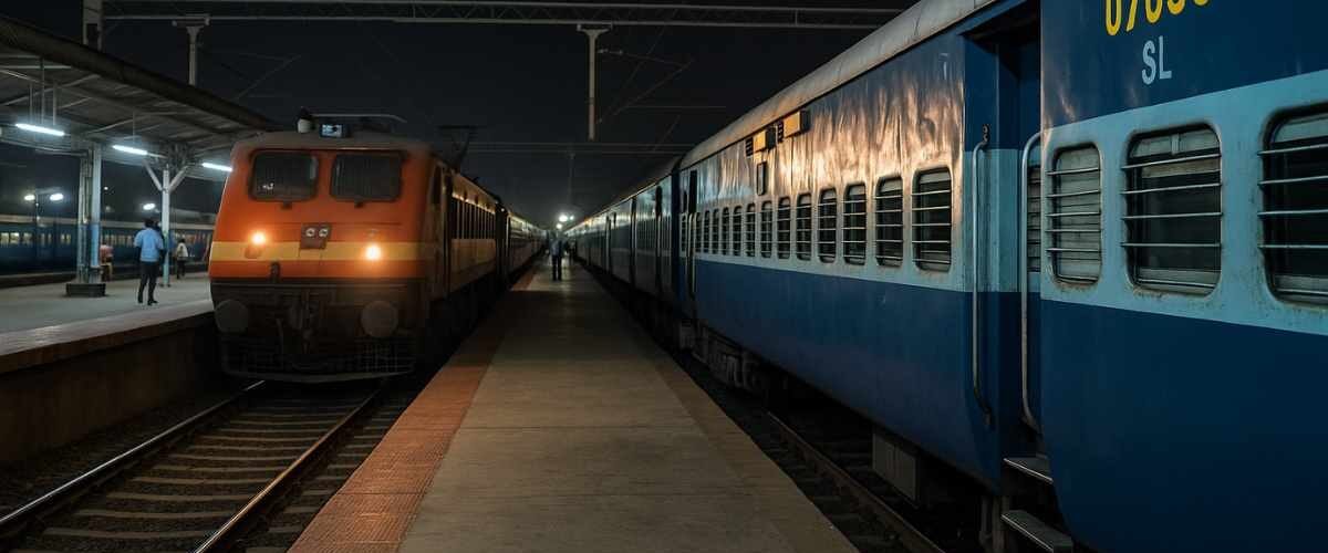 Tirupati Secunderabad special trains 07097 and 07098 at platform