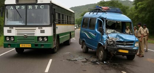 Tirupati Tempo and RTC Bus Accident August 2025