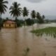 Flooded fields and houses after Rayalacheruvu bund breach in Tirupati district