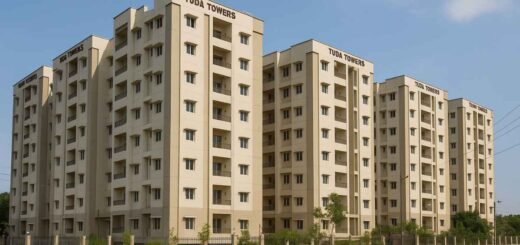 TUDA Towers Tirupati apartment complex front view for rent by owner