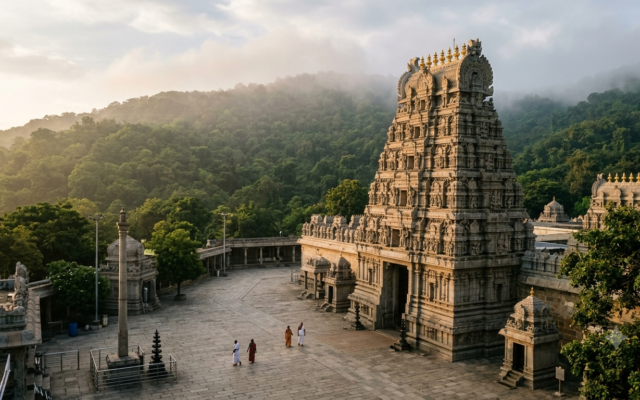 ISRO Tirumala Temple Visit Before the LVM3-M6 BlueBird Launch
