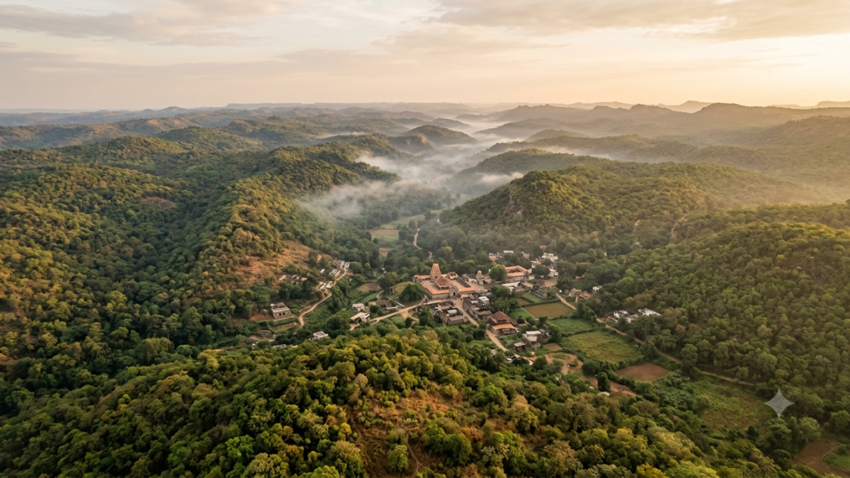 Green cover in Tirumala — forested Seshachalam hills around the Tirumala temple town