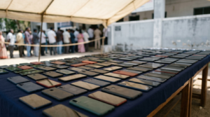 Stolen phones in Tirupati returned to owners at a police recovery mela counter