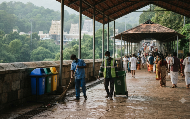 TTD Cleanliness Measures in Tirumala: Waste, Toilets & Tuesday Cleaning