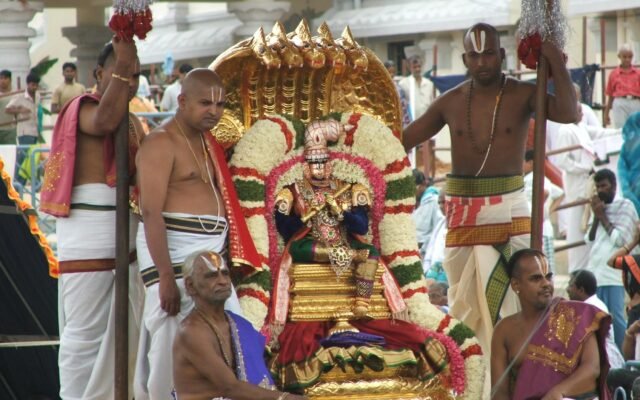 Chinna Sesha Vahanam Procession Draws Devotees to Tirupati